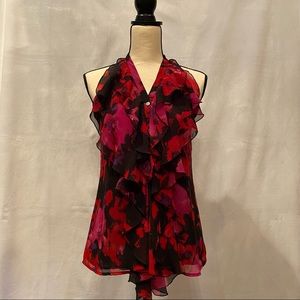 Vince Camuto Ruffle Button Down Blouse